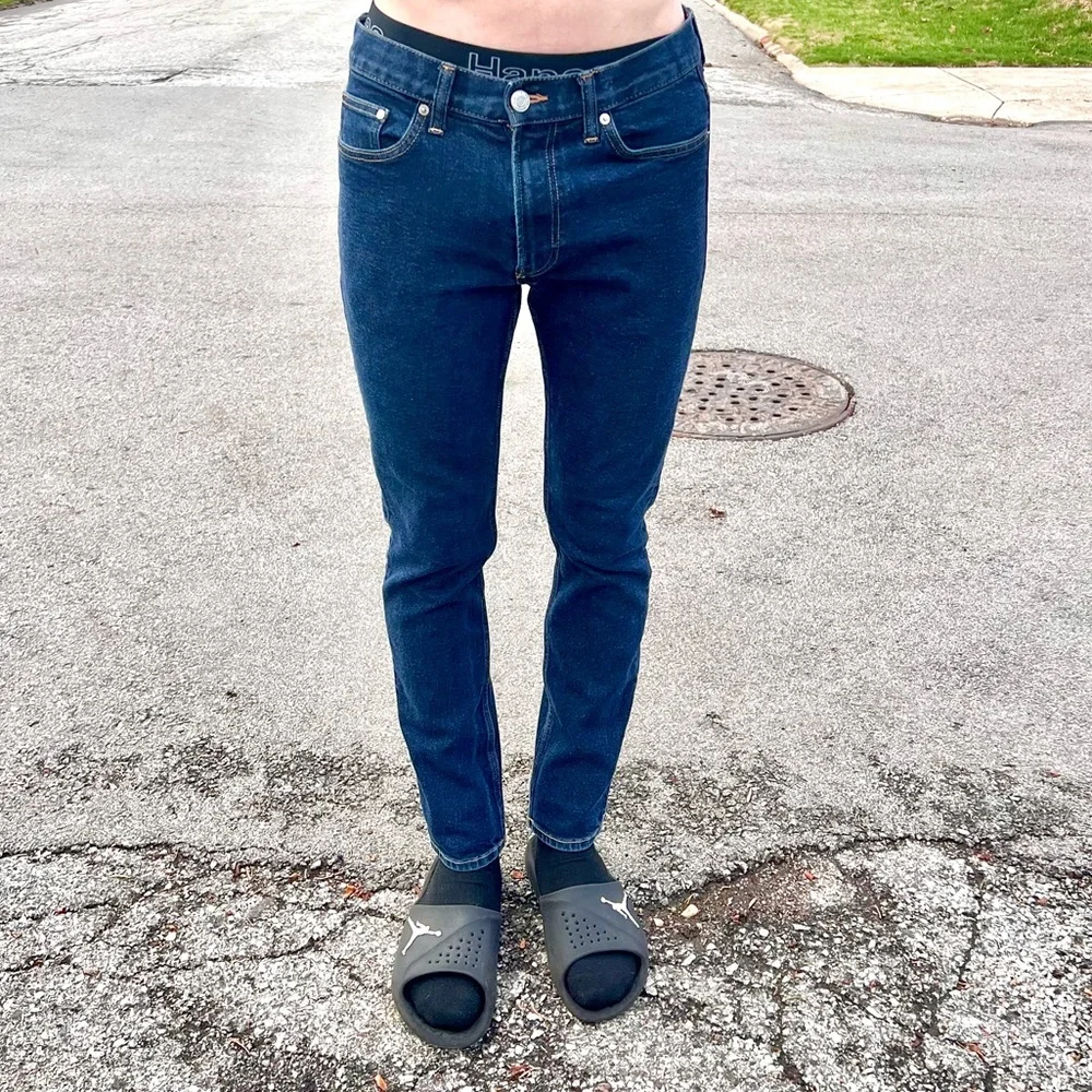 - H&M Sz 31 Slim Coupe Etroite Dark Wash Jeans! EUC!